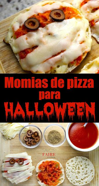 Sorprende a tus niños con estas mini pizzas para Halloween. Simulan unas momias y son una merienda fácil y divertida que se hace en apenas 15 minutos. Haz clic para ver cómo se preparan.
