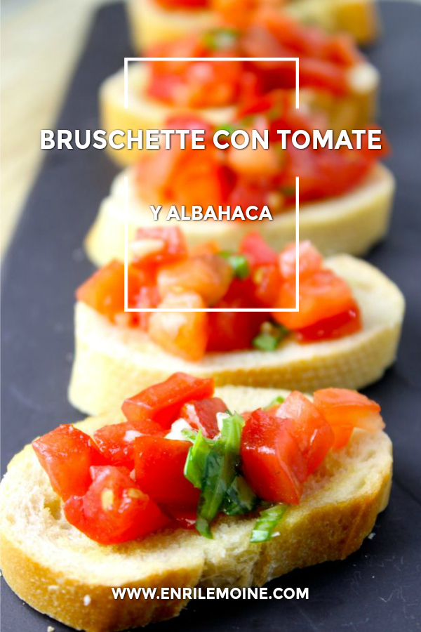 La entrada o tapa perfecta, estas bruschette con tomate y albahaca son tan fáciles de preparar como deliciosas. Haz clic para ver la receta de este clásico de la gastronomía italiana que se prepara en menos de 20 minutos.