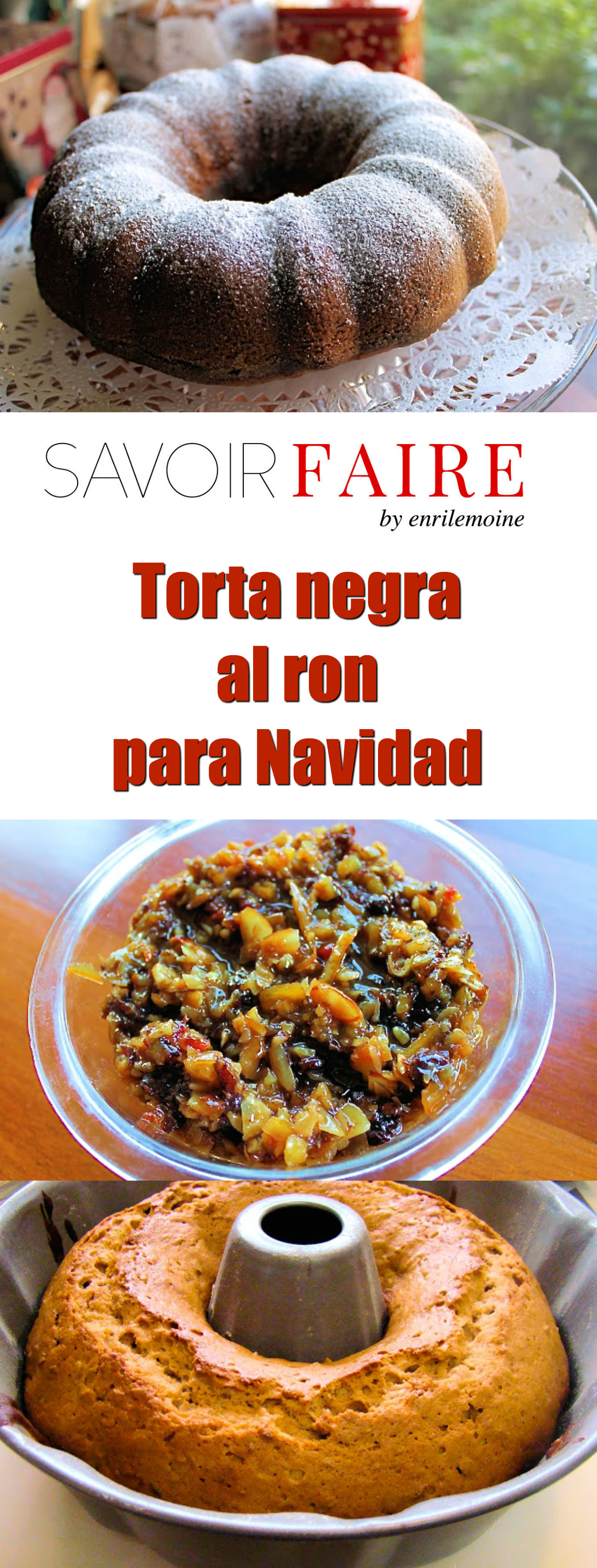 Esta receta de torta negra al ron para Navidad lleva frutos secos, nueces y se perfuma con el aroma de las especias y el Ron de Venezuela. Haz clic para ver cómo se prepara paso a paso. Gracias!