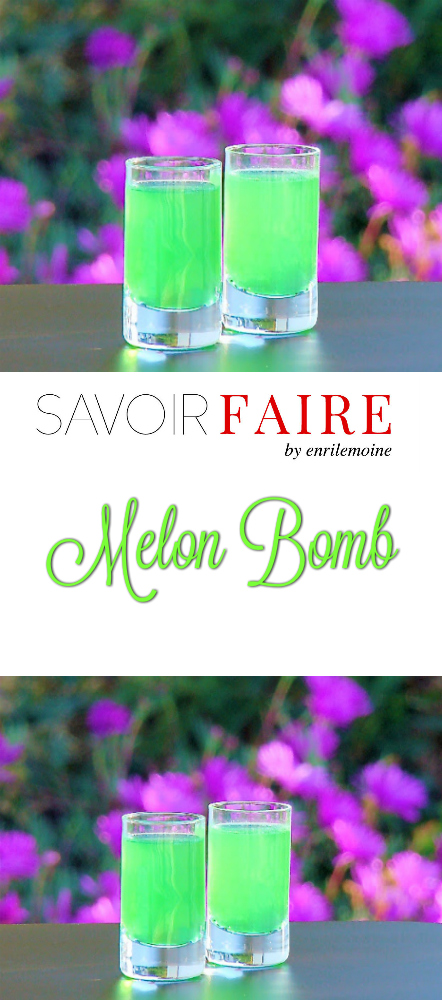 Perfecto para brindar el día de San Patricio, Melon Bomb combina Ron de Venezuela y Midori, licor de melón. Haz clic para ver la receta. Sláinte!