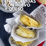 arepas enriquecidas con huevo y queso