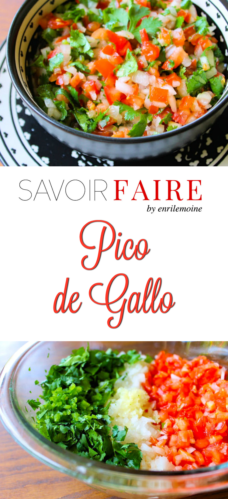 Esta es la mejor receta de pico de gallo. Tan sabrosa como fácil de hacer, perfecta para comer con tortillas, tacos, arepas y o sola como ensalada, esta es la receta de pico de gallo que estabas buscando y la que no puede faltar en tus fiestas de Súper Bowl y Cinco de Mayo. Haz clic para ver la receta paso a paso. GRACIAS!