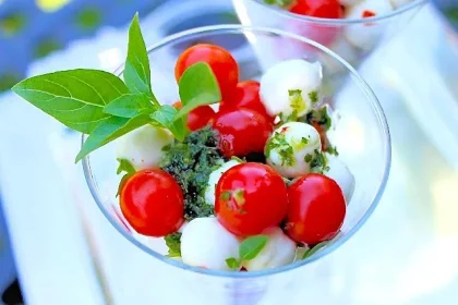 mini Caprese salad