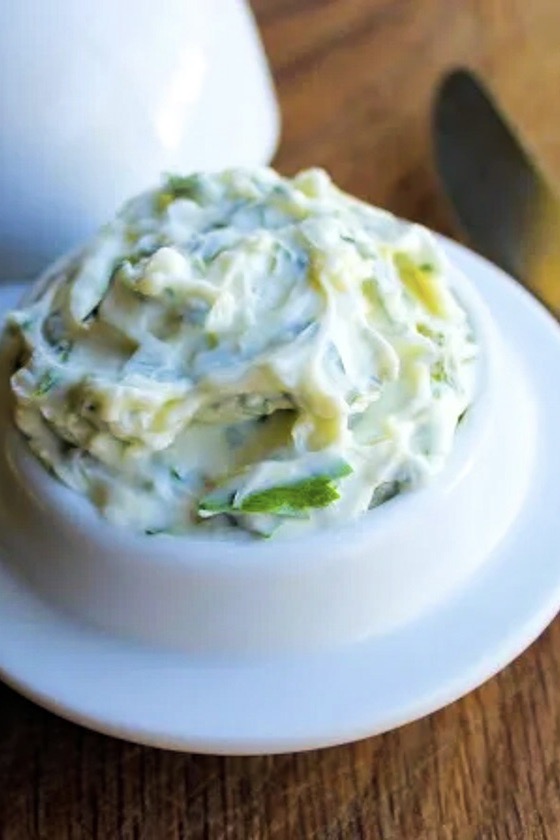 Herb and garlic butter