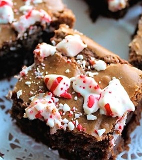 Pppermint Christmas Brownies