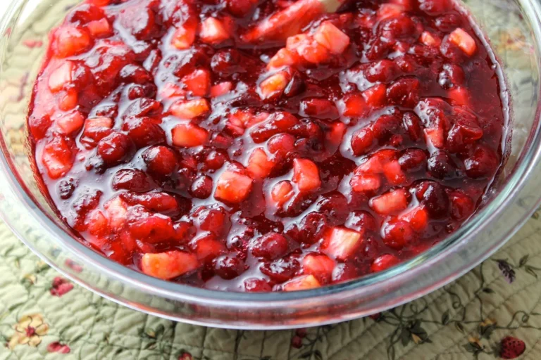 Salsa de arándanos con piña