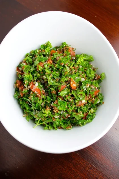 tabulé de quínoa roja