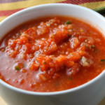 salsa de tomates crudos