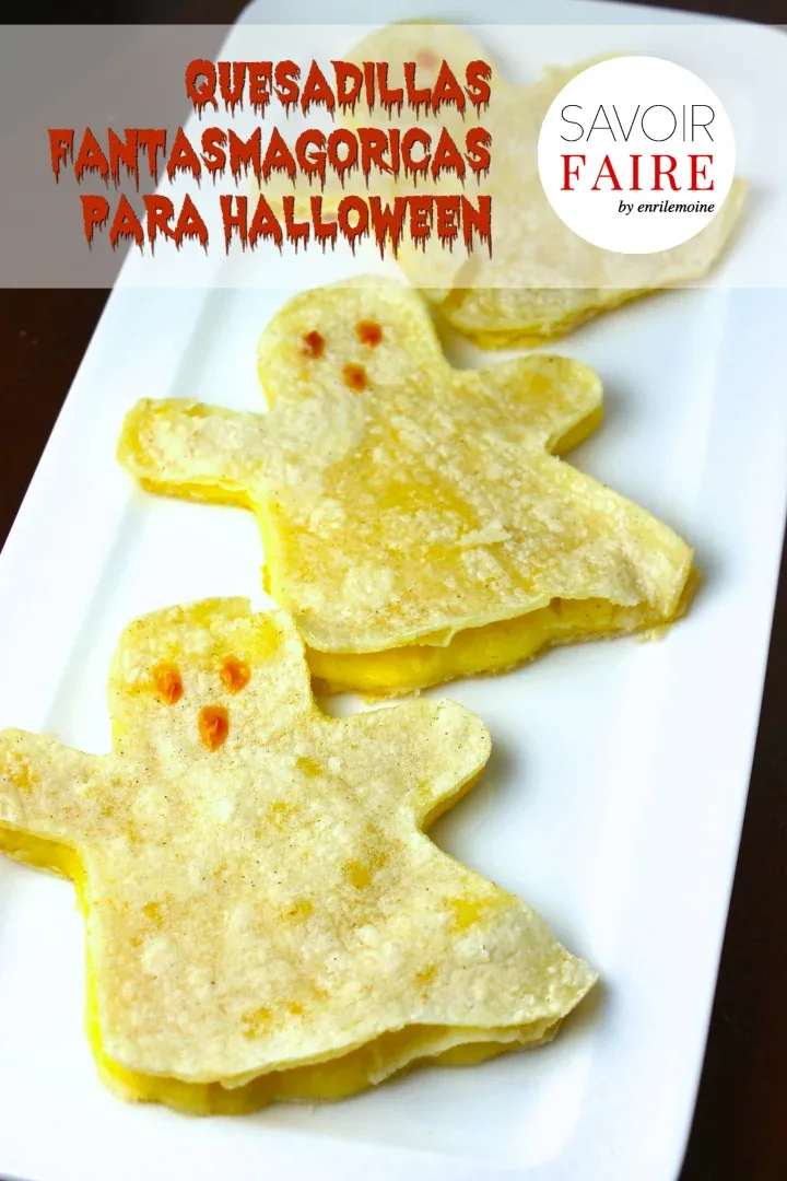 Quesadillas fantasmagóricas para Halloween Quesadillas fantasmagóricas para Halloween