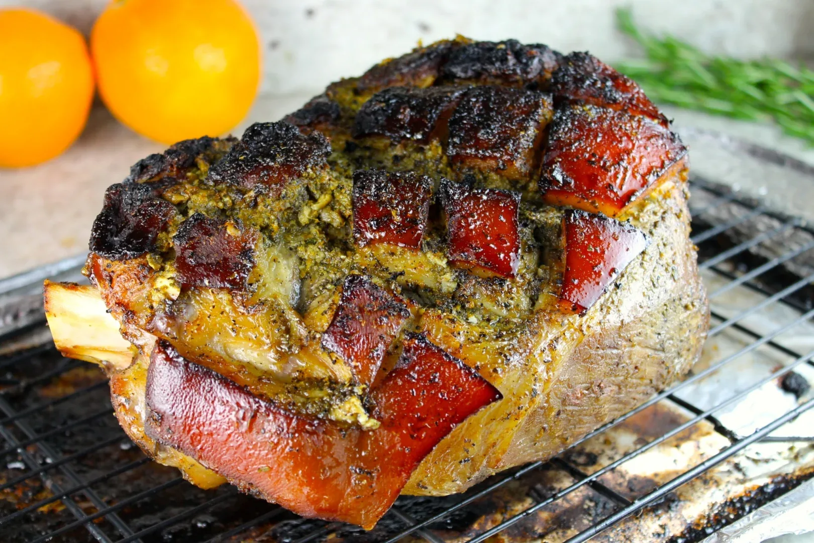 Paleta de cerdo a la naranja Paleta de cerdo a la naranja