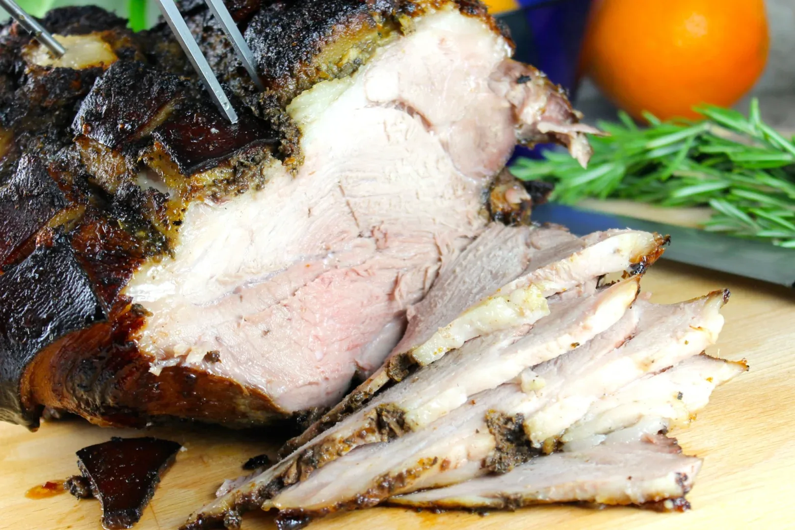 Paleta de cerdo a la naranja Paleta de cerdo a la naranja