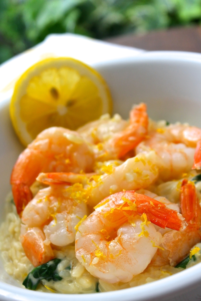 Risotto con camarón y espinaca + VIDEO Enri Lemoine