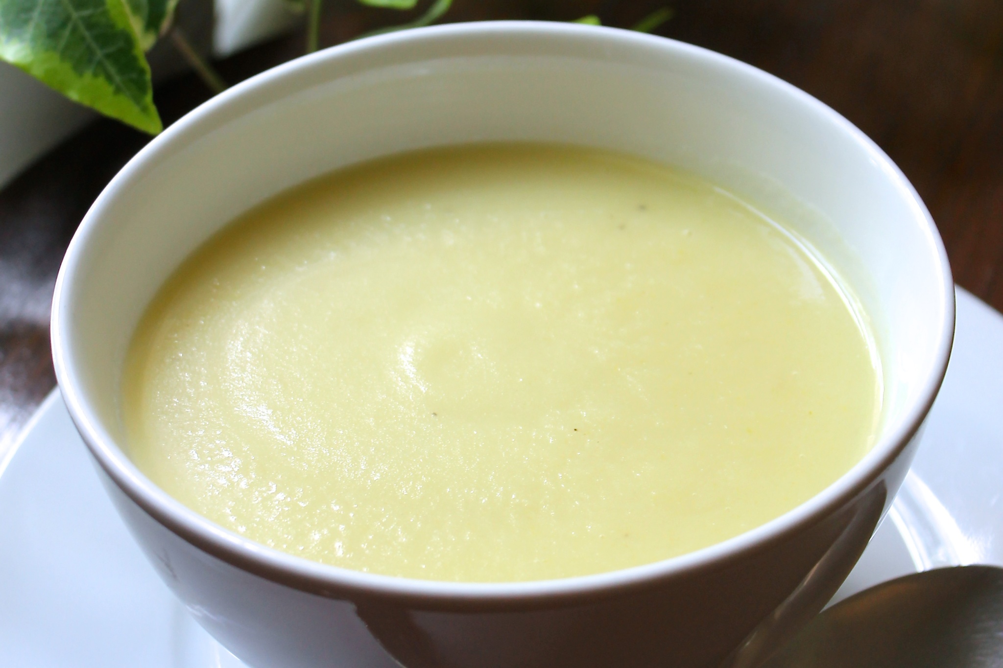 Crema de ajo porro y papa - Enri Lemoine