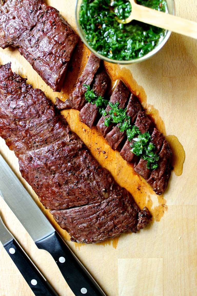 Churrasco con chimichurri