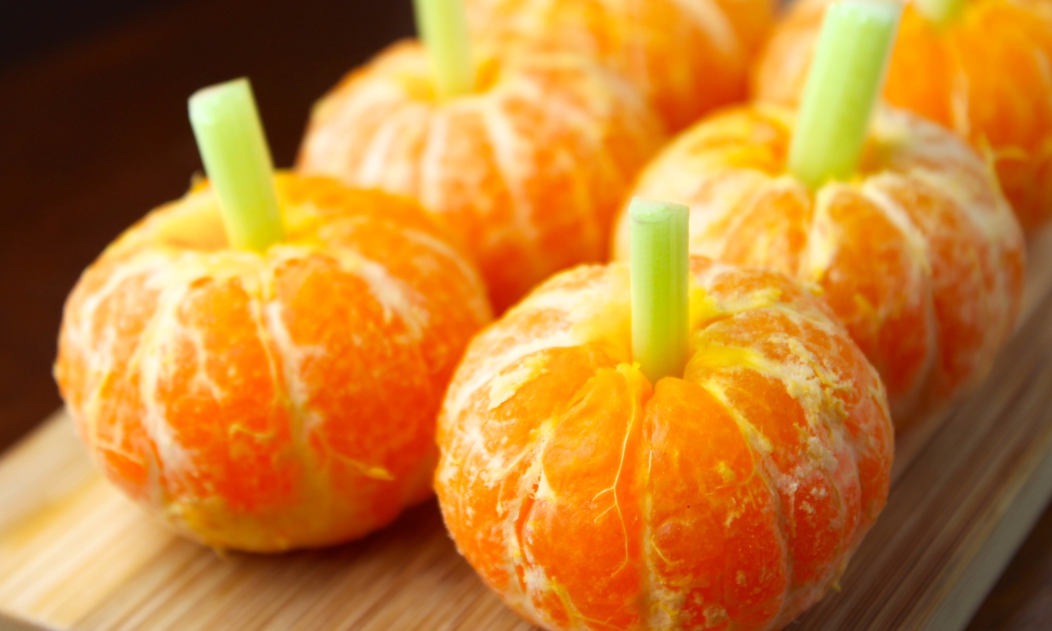 Tangerine Pumpkins for Halloween EnriLemoine