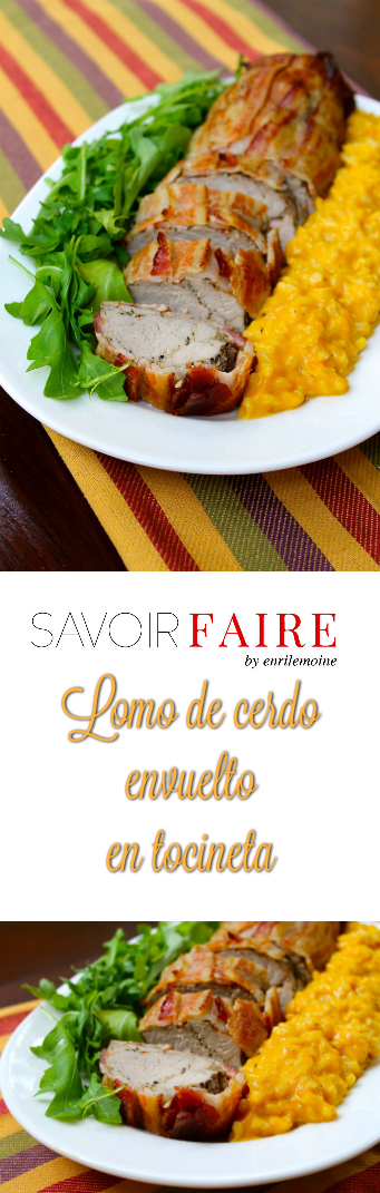 Con esta receta de lomo de cerdo envuelto en tocineta tienes el éxito garantizado en la mesa. Lo mejor es que se prepara con apenas dos ingredientes. Haz clic para ver la receta paso a paso #Ad #SaborSmithfield