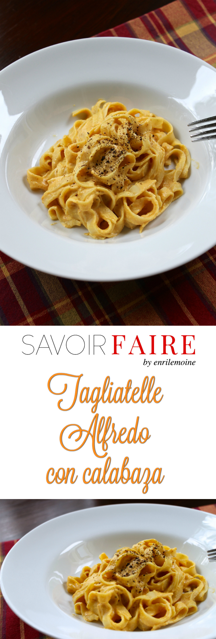 No te pierdas esta receta de Tagliatelle Alfredo con calabaza. Se hace en tan sólo 10 minutos con Media Crema de Nestlé. Lleva a tu mesa los colores y sabores del otoño con esta pasta que es ligera y untuosa al mismo tiempo. Haz clic para ver la receta paso a paso #Ad #Nestlé MediaCrema