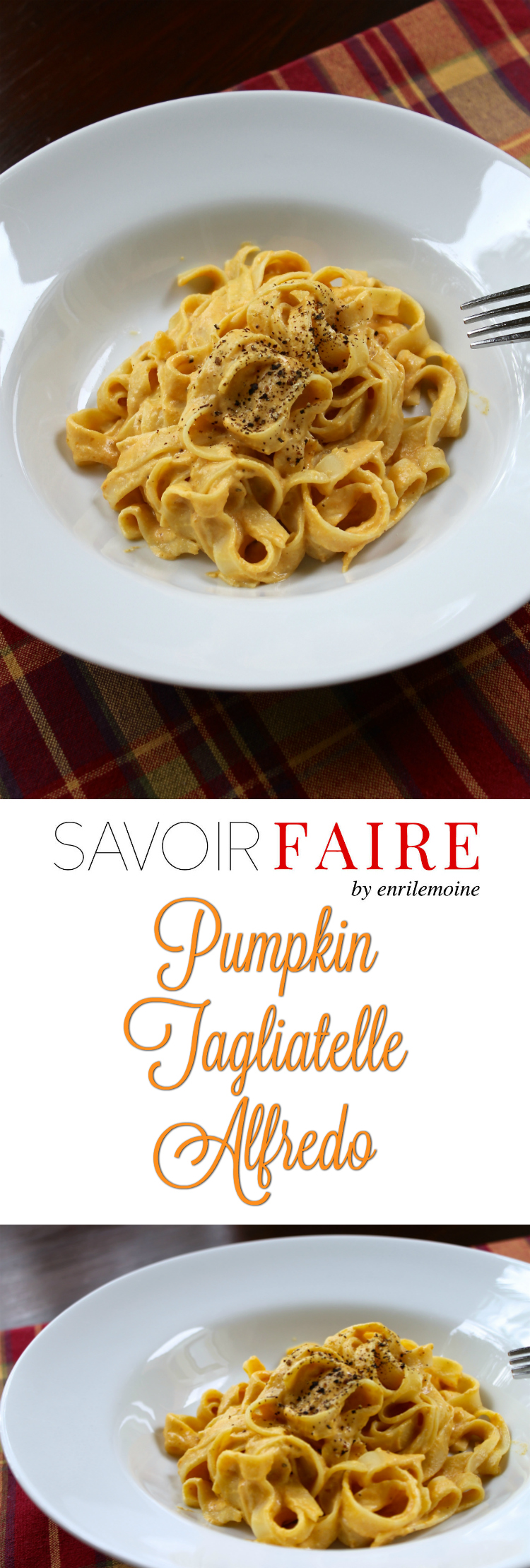 This pumpkin tagliatelle Alfredo recipe is a must. Not only it will allow you to have lunch or dinner ready in 10 minutes, but it will be a delicious addition to your pasta repertoire. Please click for the step-by-step recipe. Thank you! #Ad #NestléMediaCrema