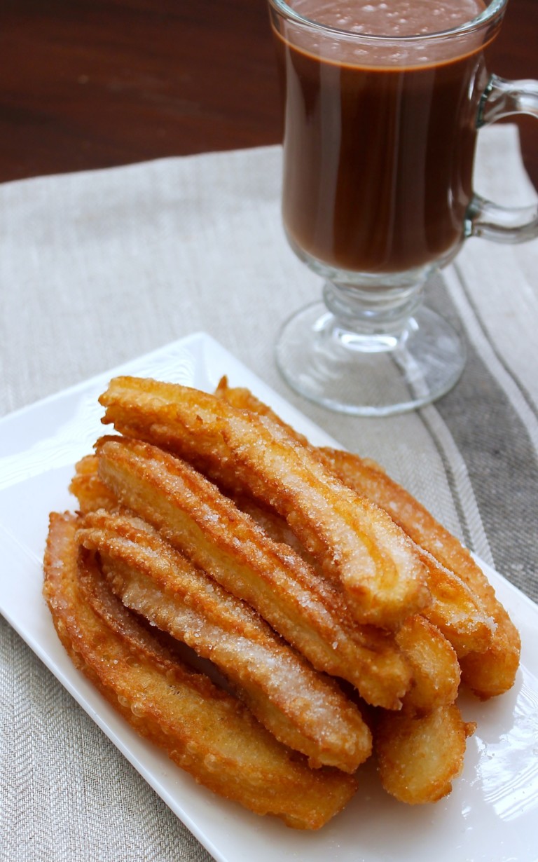 churros con chocolate