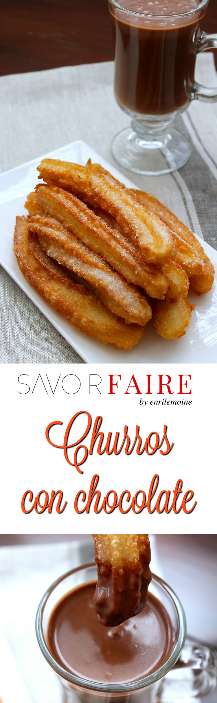 Imperdibles, así son estos churros con chocolate caliente. Son perfectos en el desayuno, la merienda y también a medianoche cuando bajan las temperaturas. Haz clic para ver la receta de esta delicia paso a paso. #Ad #MiCocinaViveMejor
