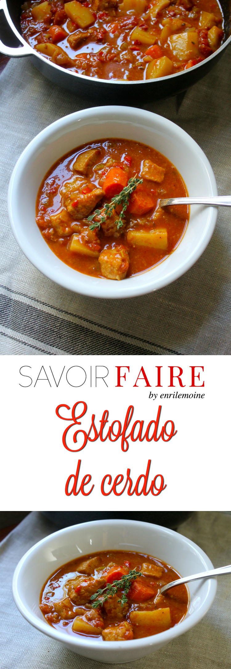 Este estofado de cerdo es una reconfortante sopa de invierno, uno de esos platos que no requieren acompañante pues son una comida en sí mismos. Haz clic para ver cómo se prepara esta receta paso a paso. #Ad #PorkTeInspira #ElSaborDeHoy