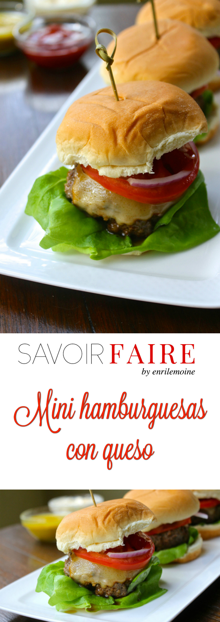 La clásica hamburguesa con queso, pero en un tamaño súper conveniente. Haz clic para ver la receta de estos deliciosos cheeseburger sliders .#Ad #RespectTheBun #LittleBunBigWin #BakedWithCare