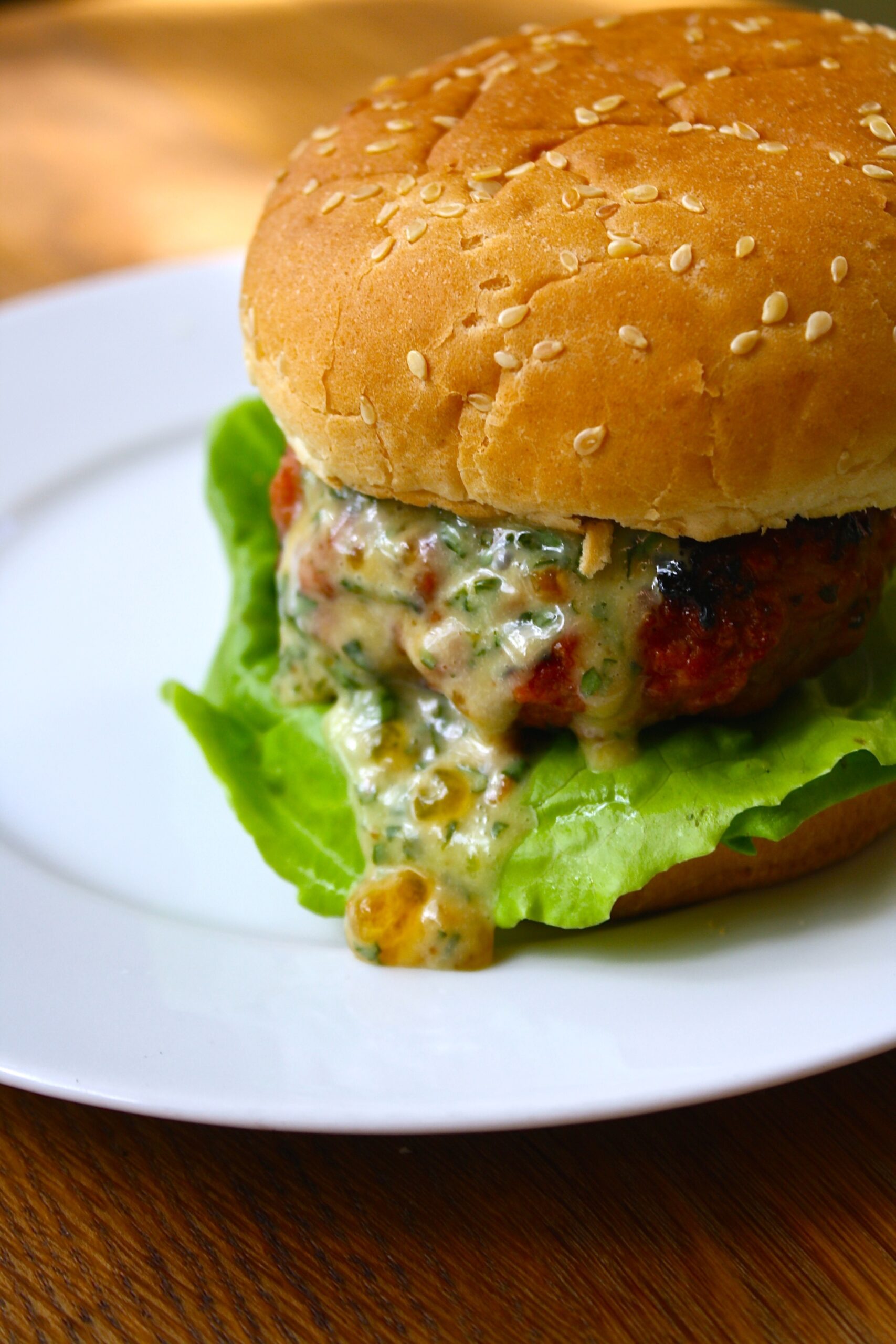 grilled pork loin burgers