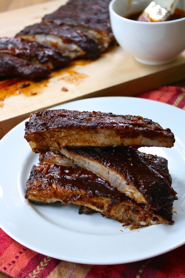 rum and mustard bbq pork ribs