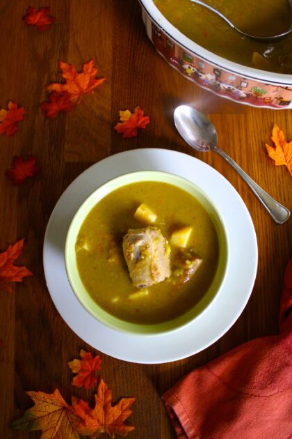 Split pea soup with pork ribs - SAVOIR FAIRE by enrilemoine