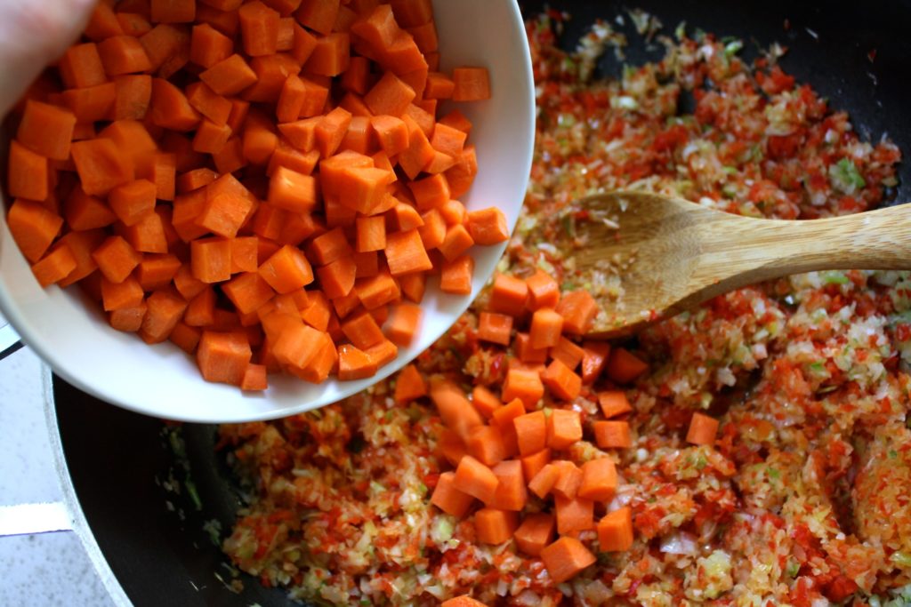guiso para hallacas vegetarianas