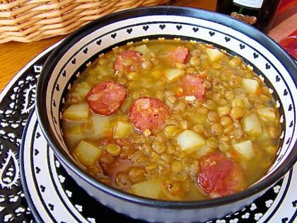 Lentil Soup with Spanish Chorizo - by enrilemoine