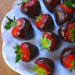fresas cubiertas con chocolate