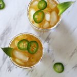 grilled pineapple and jalapeño margarita