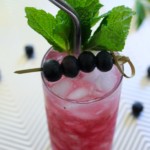 mojito de arándanos y lavanda