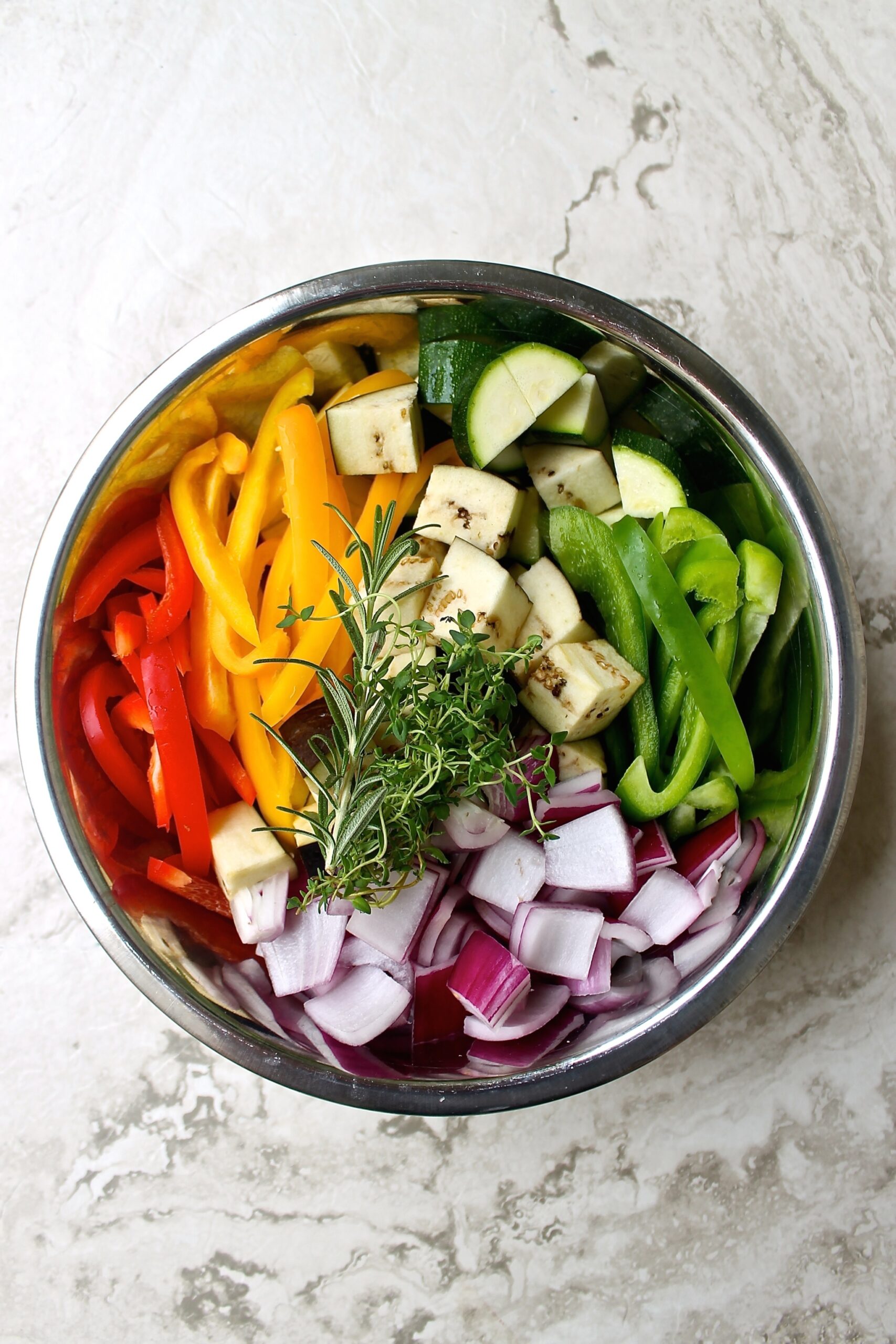 vegetales para hacer ratatouille