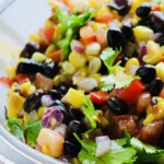 ensalada de frijoles negros