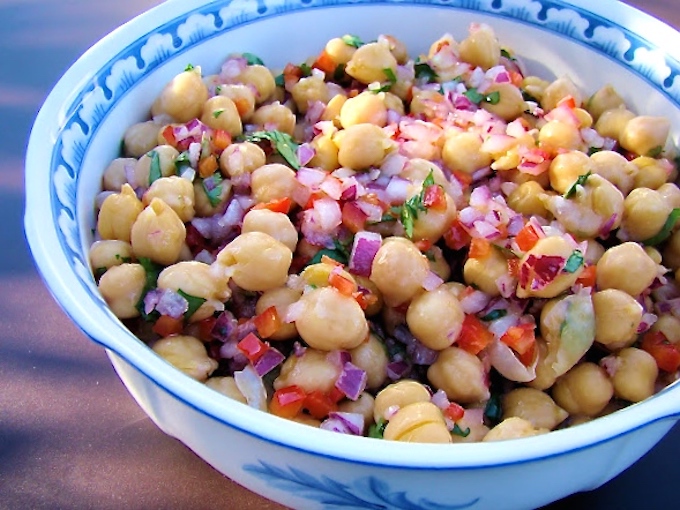 ensalada de garbanzos
