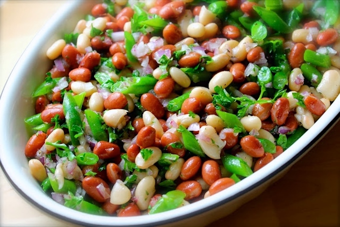 ensalada de frijoles negros