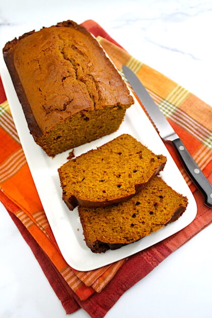 pumpkin-spice bread with orange zest