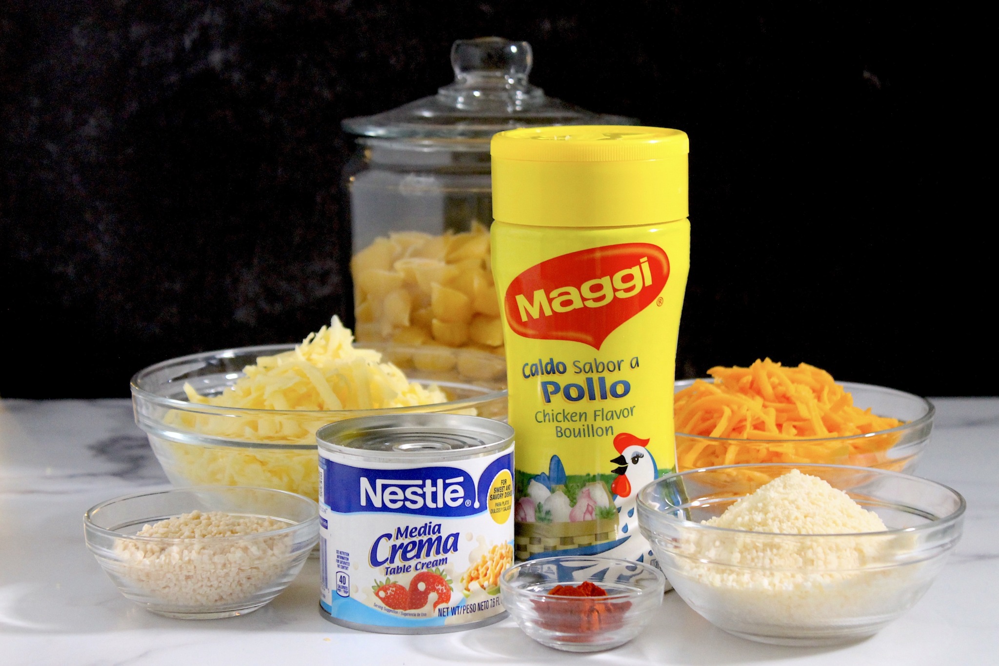 ingredientes para hacer macarrones con queso al horno