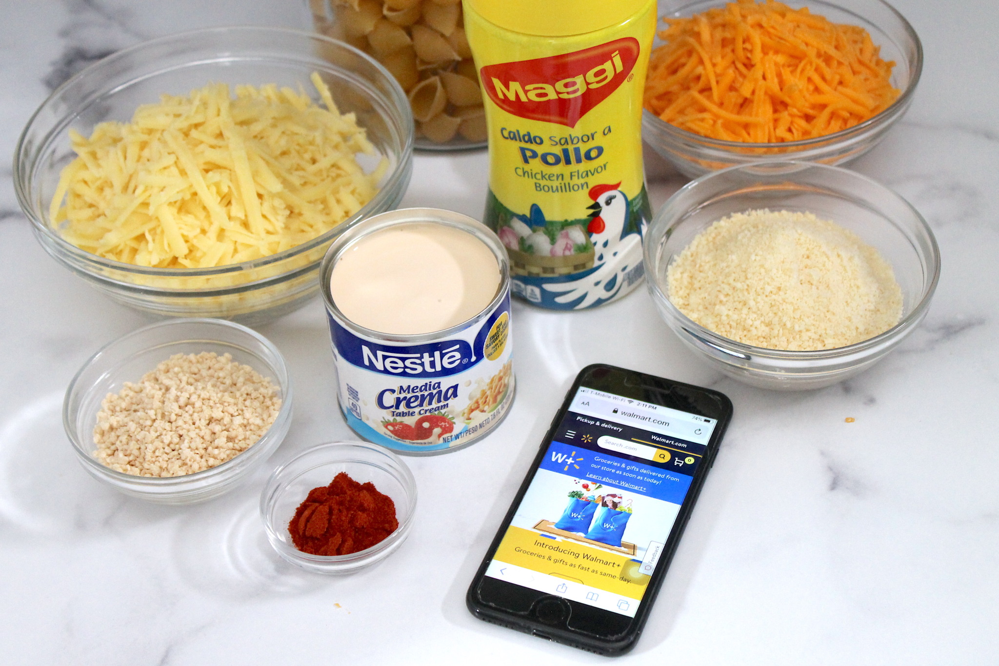ingredientes para hacer mac and cheese