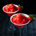 daiquirí frappé de fresas
