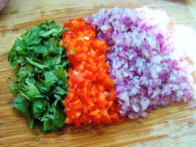 ingredientes para hacer ensalada con garbanzos