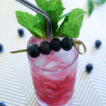 Blueberry lavender mojito
