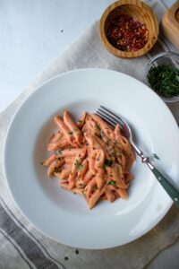 pasta alla vodka sin vodka