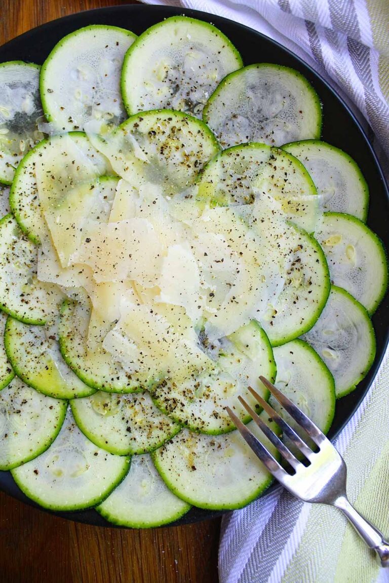 carpaccio de calabacín