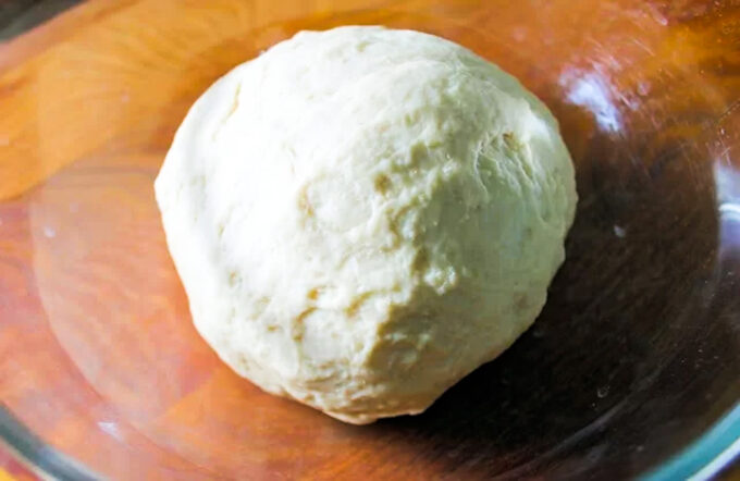 Masa para hacer pan de jamón casero.