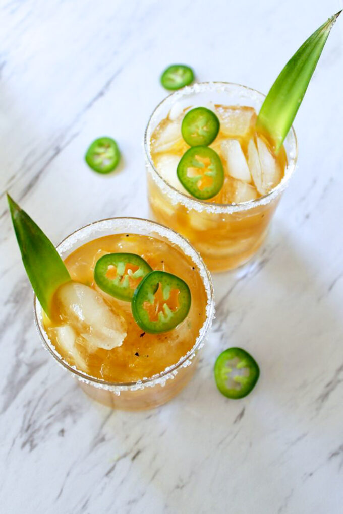 grilled pineapple and jalapeno margarita by enrilemoine