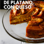 torta de plátano con queso