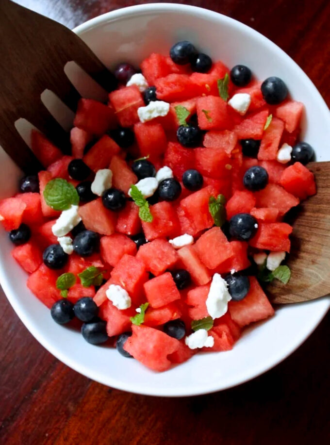 watermelon and blueberry salad by enrilemoine